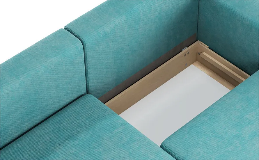 Диван угловой Ларсон 3М Nordic 71 аквамарин - 7 Диван угловой Ларсон 3М Nordic 71 аквамарин - 7