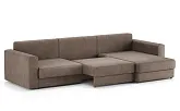 Диван угловой Ларсон 3М Nordic 35 пепельный - превью 5